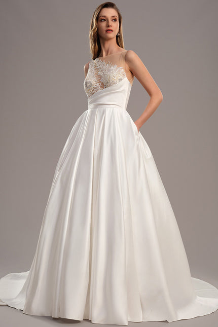 Robe De Princesse Satin Élégance - gallery 1