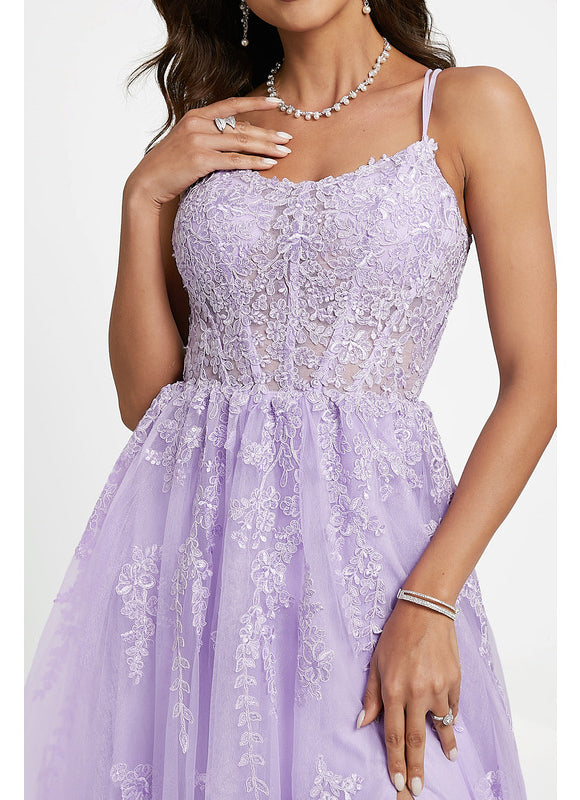 Robe De Princesse Violette Délicate - gallery 7