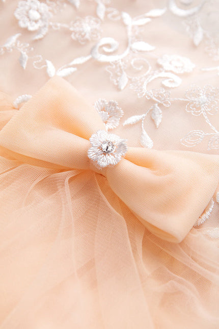 Robe De Princesse Tulle Pêche Douce - gallery 4