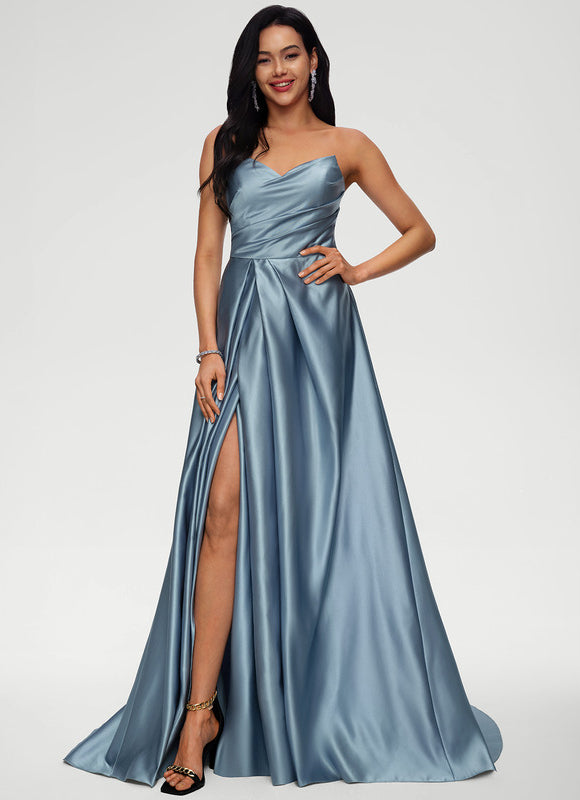 Robe De Princesse Satin Fluide - gallery 3