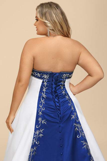Robe De Princesse Satinée Brodée - gallery 5