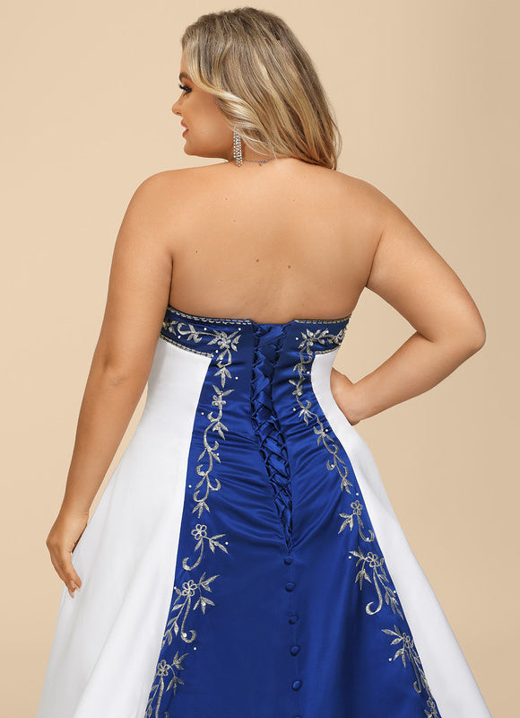 Robe De Princesse Satinée Brodée - gallery 5