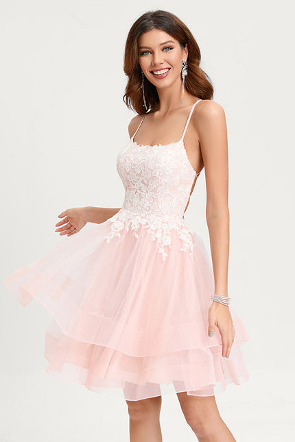 Robe De Princesse Courte Pastel Élégante - gallery 3