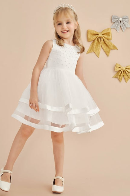 Robe De Princesse Satin Crème - gallery 2