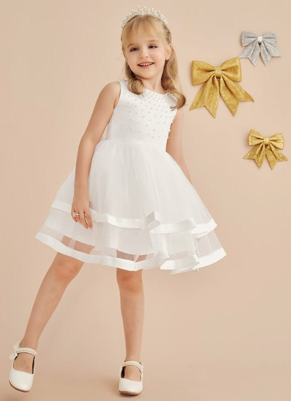 Robe De Princesse Satin Crème - gallery 2