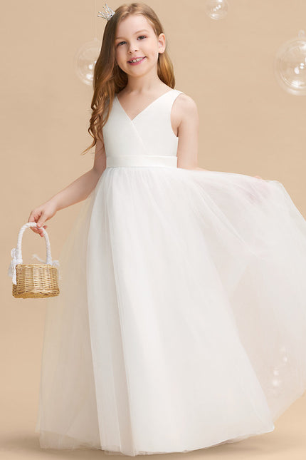 Robe De Princesse Longue Rose Poudrée - gallery 9