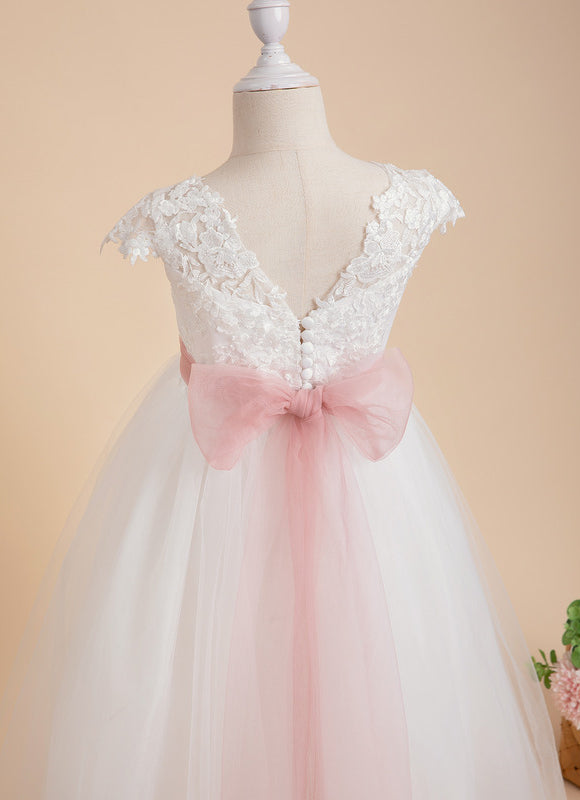 Robe De Princesse Princesse Dentelle Blanche - gallery 3