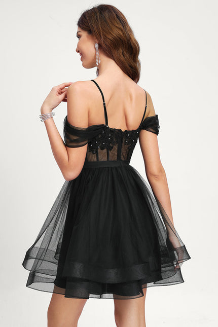 Robe De Princesse Tulle Noire Chic - gallery 6