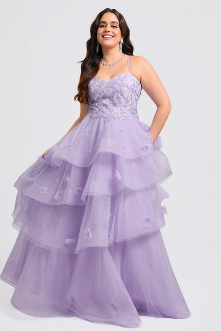 Robe De Princesse Tulle Lilas - gallery 8