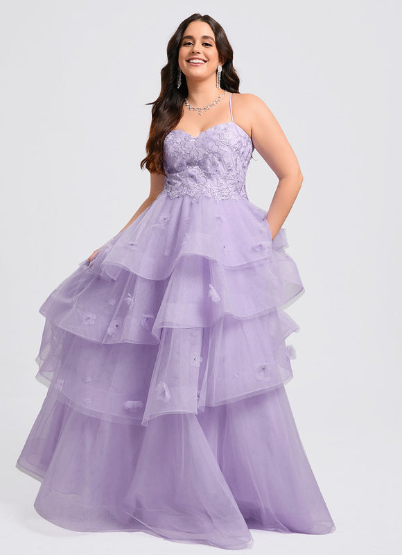 Robe De Princesse Tulle Lilas - gallery 8