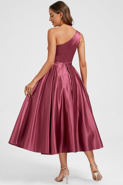 Robe De Princesse Satin Bordeaux - gallery 4