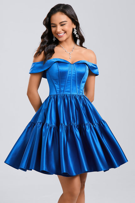 Robe De Princesse Satin Flamboyant - gallery 2