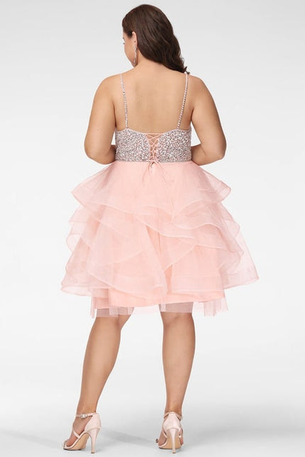 Robe De Princesse Tulle Volants Rose - gallery 6