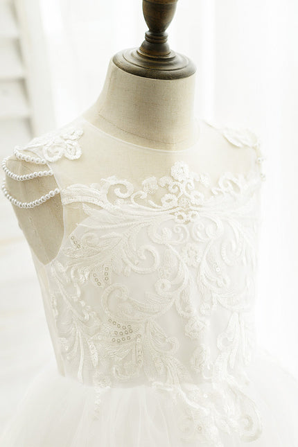 Robe De Princesse Blanche Élégante - gallery 3