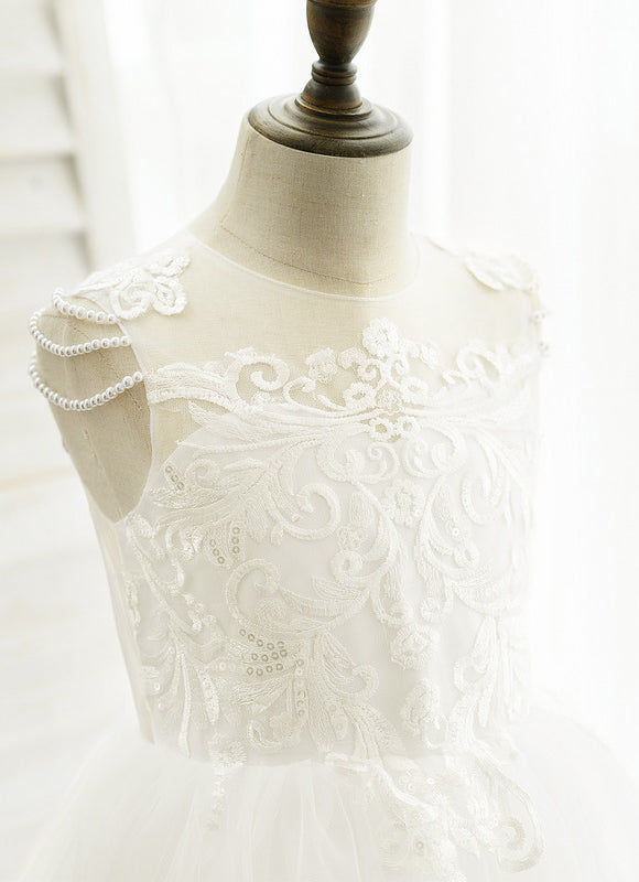 Robe De Princesse Blanche Élégante - gallery 3