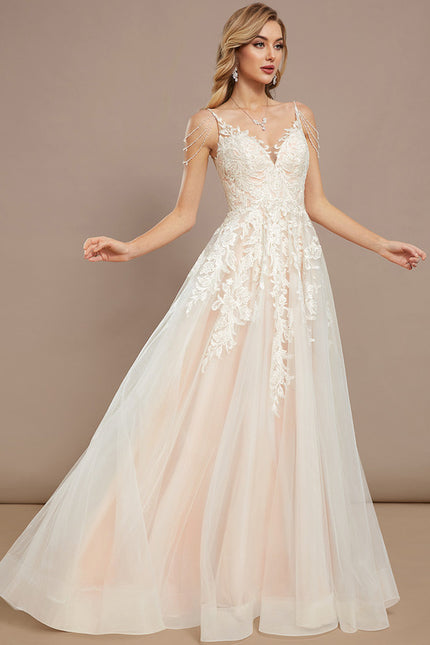 Robe De Princesse En Tulle Brodé - gallery 2