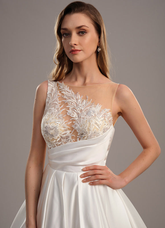 Robe De Princesse Satin Élégance - gallery 3