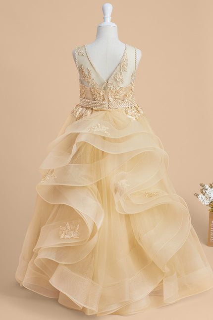 Robe De Princesse Dorée