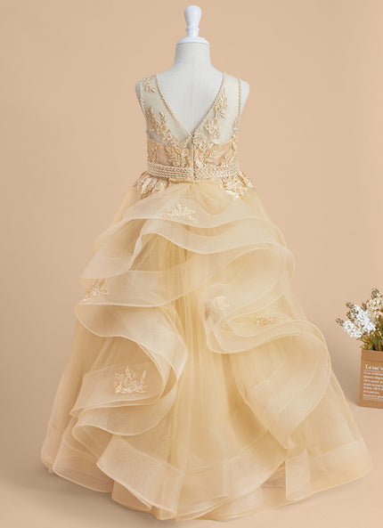 Robe De Princesse Dorée