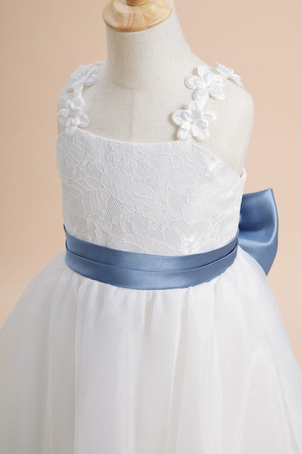 Robe De Princesse Enfant Floral Satinée - gallery 5