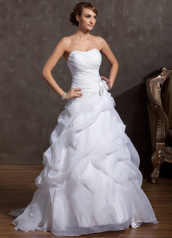 Robe De Princesse Nuptiale Organza - gallery 2