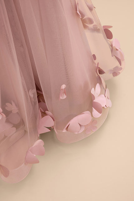 Robe De Princesse Florale Rose - gallery 5