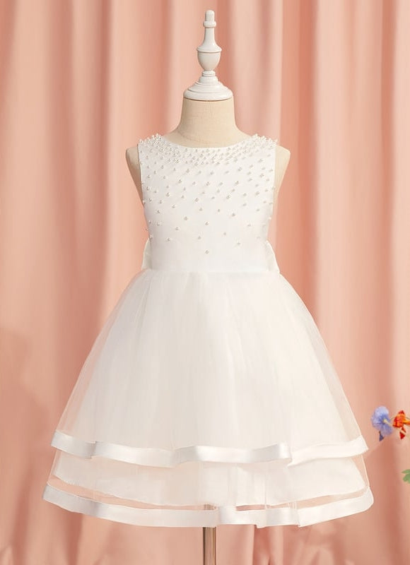 Robe De Princesse Satin Crème - gallery 9