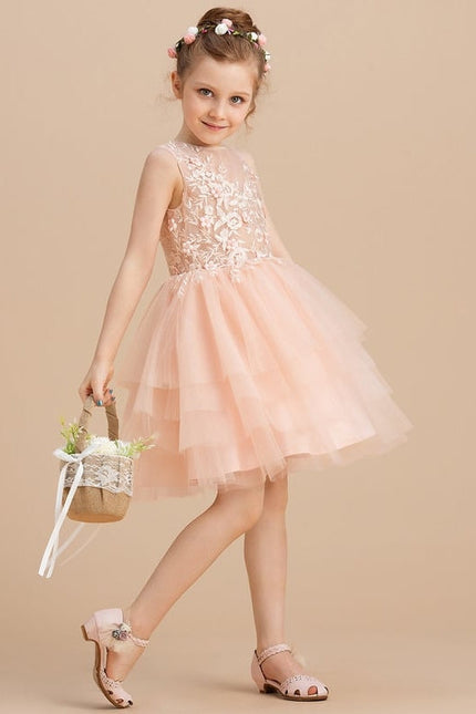 Robe De Princesse Tulle Pêche - gallery 4