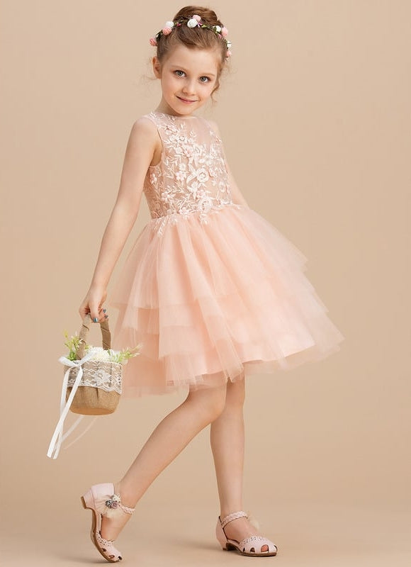 Robe De Princesse Tulle Pêche - gallery 4