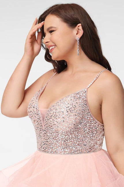 Robe De Princesse Tulle Volants Rose - gallery 7