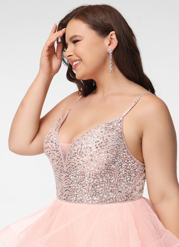 Robe De Princesse Tulle Volants Rose - gallery 7