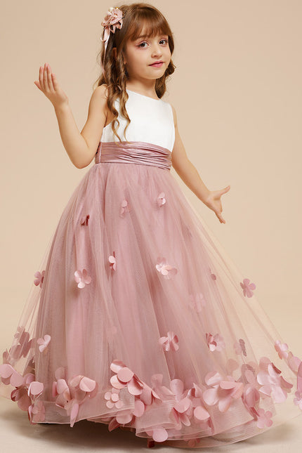Robe De Princesse Florale Rose - gallery 9