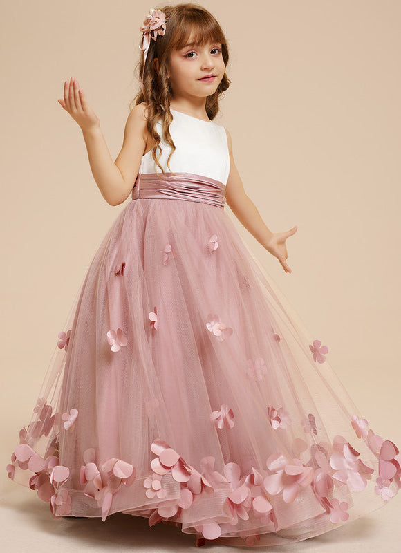 Robe De Princesse Florale Rose - gallery 9