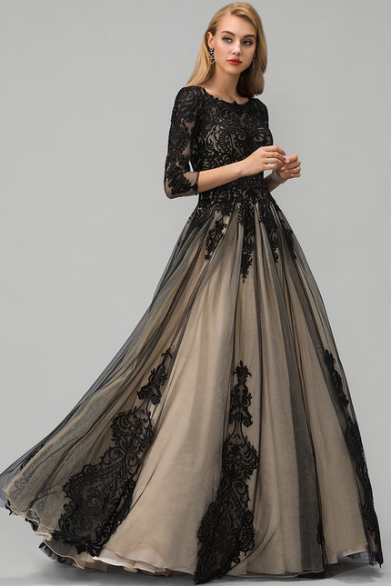 Robe De Princesse Élégante Noire - gallery 3