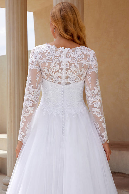 Robe De Princesse Élégante Blanche - gallery 2