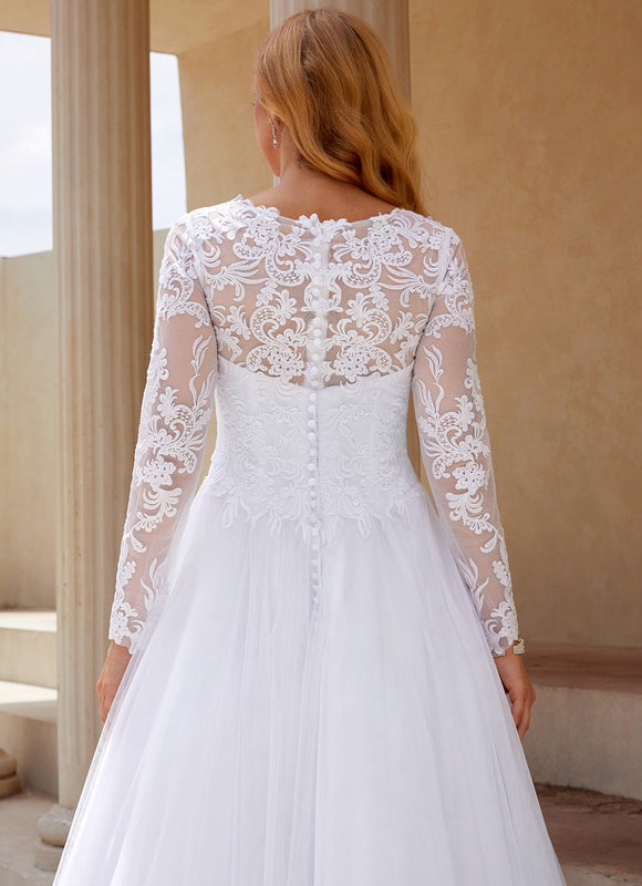 Robe De Princesse Élégante Blanche - gallery 2