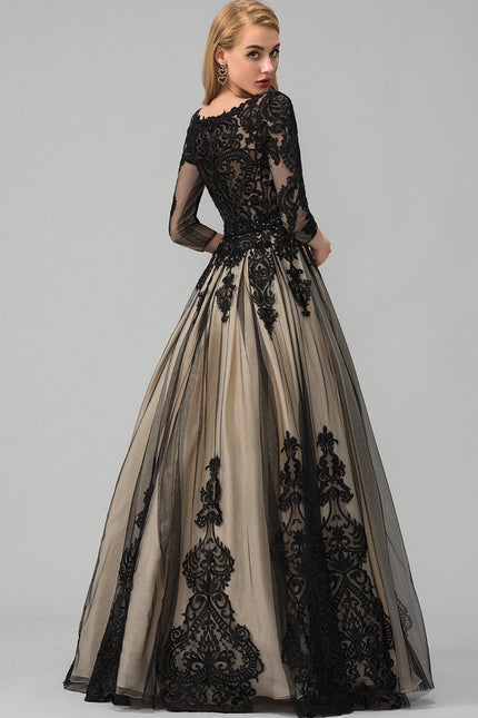 Robe De Princesse Élégante Noire - gallery 1