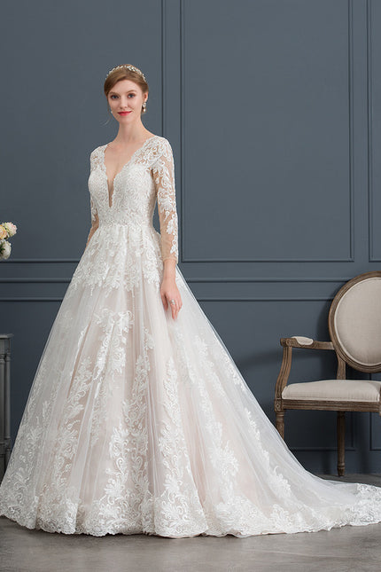 Robe De Princesse Nuptiale Brodée - gallery 2