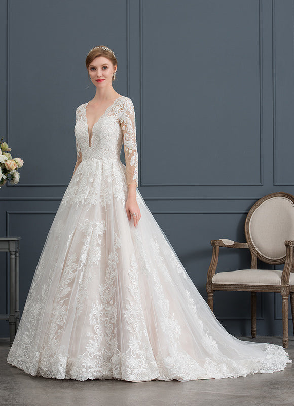Robe De Princesse Nuptiale Brodée - gallery 2