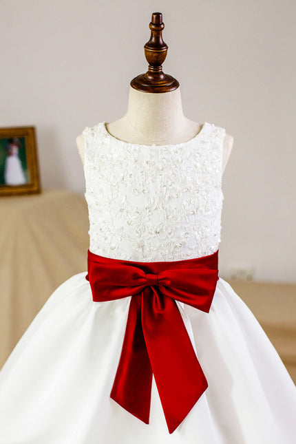 Robe De Princesse Satinée Bicolore - gallery 2