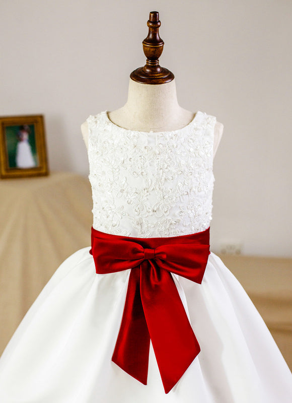 Robe De Princesse Satinée Bicolore - gallery 2