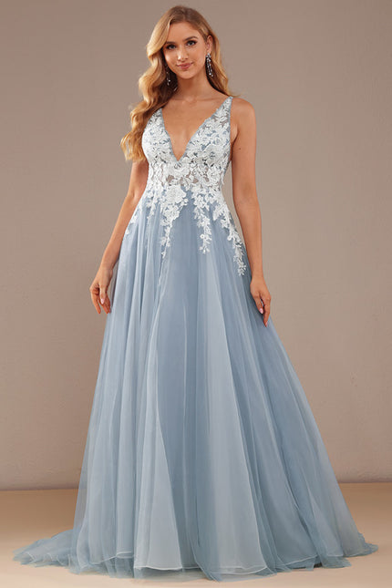 Robe De Princesse En Tulle Brodé - gallery 6