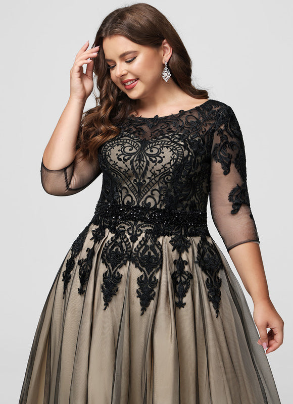 Robe De Princesse Élégante Noire - gallery 7