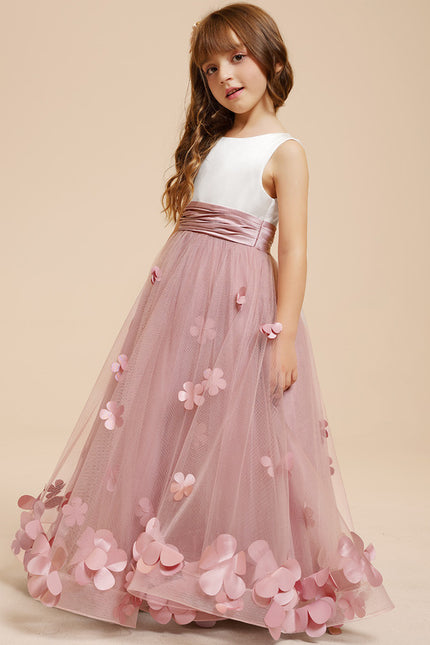 Robe De Princesse Florale Rose - gallery 8