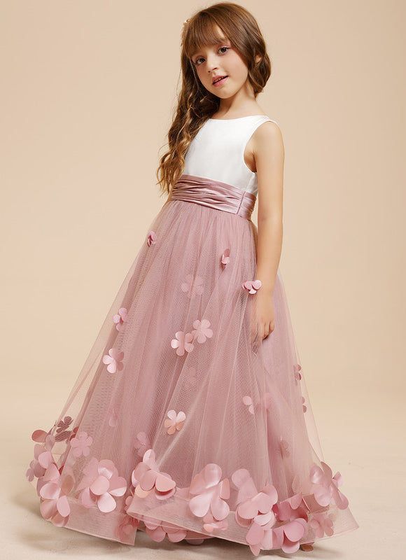 Robe De Princesse Florale Rose - gallery 8