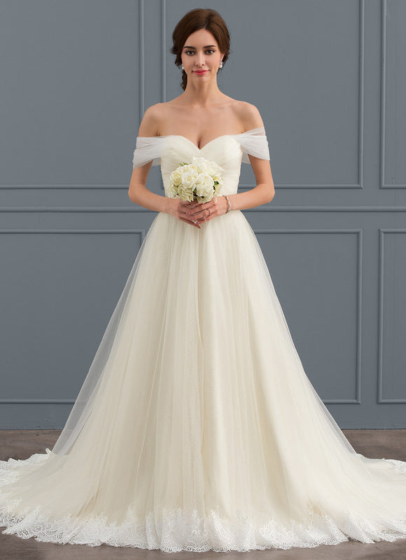 Robe De Princesse Dépaule Dénudée - gallery 1