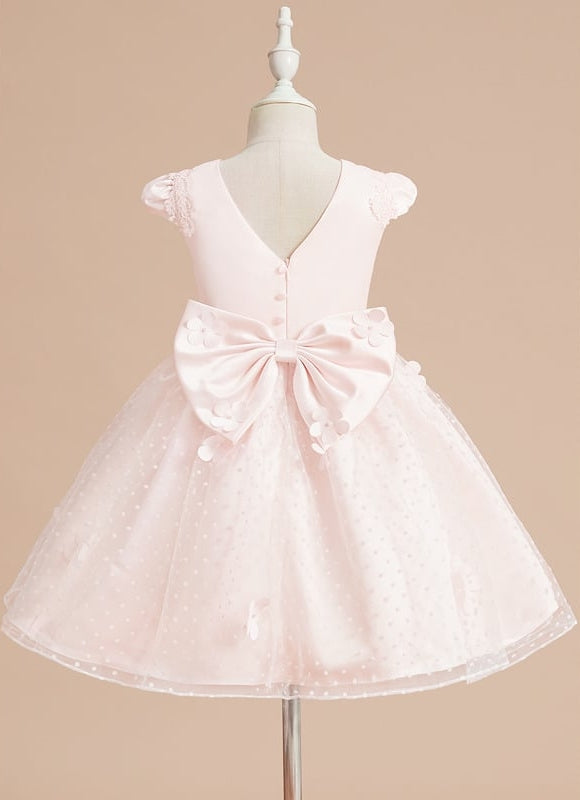 Robe De Princesse Tulle Pêche Volants - gallery 3