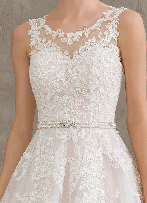 Robe De Princesse Évasée Ornée - gallery 5