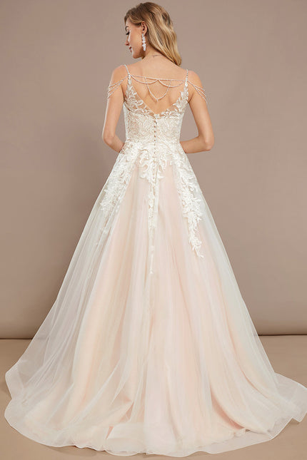 Robe De Princesse En Tulle Brodé - gallery 5