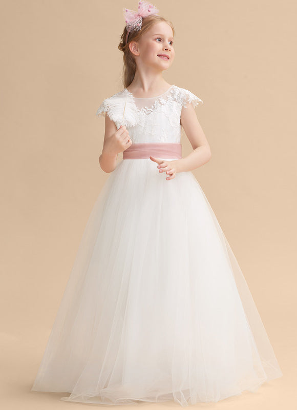 Robe De Princesse Princesse Dentelle Blanche - gallery 1